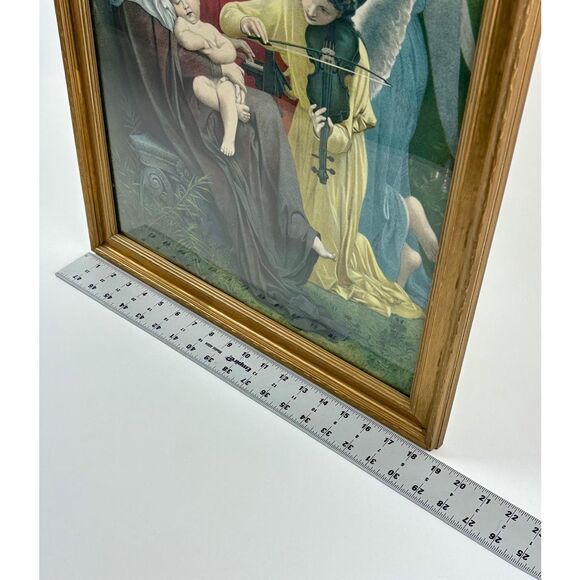 Song of The Angels William Adolphe Bouguereau 18.5x22.5" Framed Print The Virgin - Picture 7 of 7